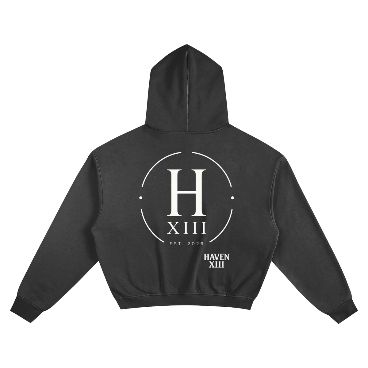 The Obsidian Crest Boxy Hoodie