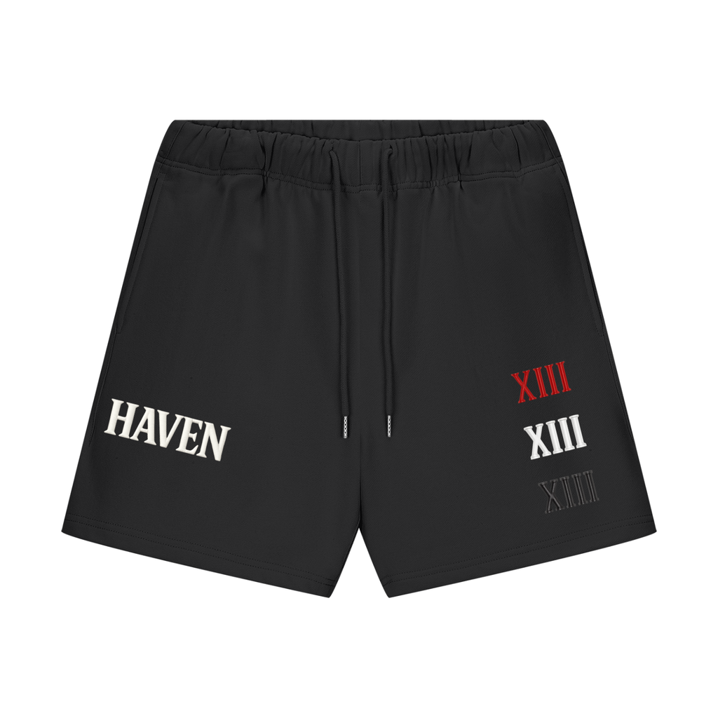 HAVEN XIII — Dual Mark Fleece Shorts