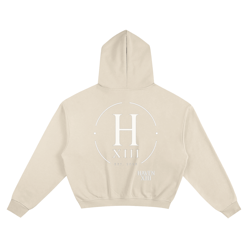 The Obsidian Crest Boxy Hoodie